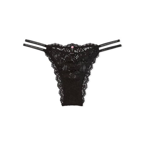 Трусики Victoria’s Secret Dream Angels Black Brazilian Twinkle Strap Knickers