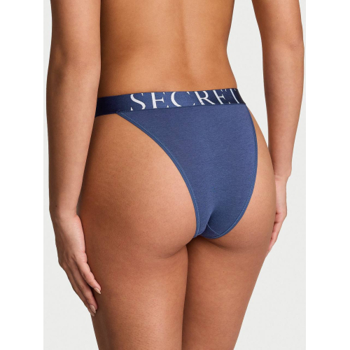 Трусики Victoria’s Secret Exploded Logo Cotton 90s Brief Panty Blue