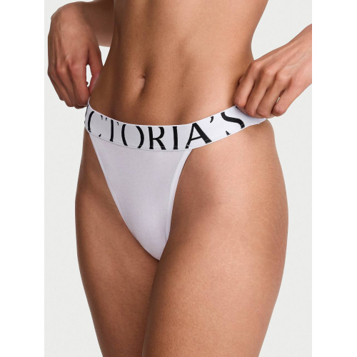 Трусики Victoria’s Secret Exploded Logo Cotton 90s Brief Panty White