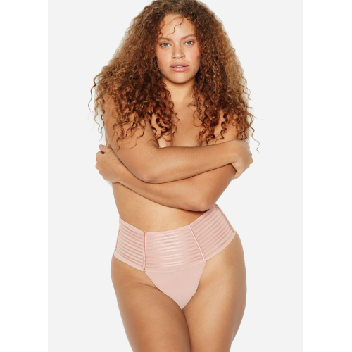 Трусики Victoria's Secret Luxe Lingerie Sheer High-waist Thong Panty