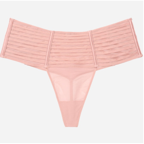 Трусики Victoria's Secret Luxe Lingerie Sheer High-waist Thong Panty