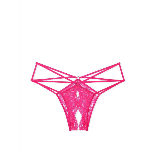 Трусики Victoria's Secret Very Sexy Strappy Lace Crotchless Thong Panty