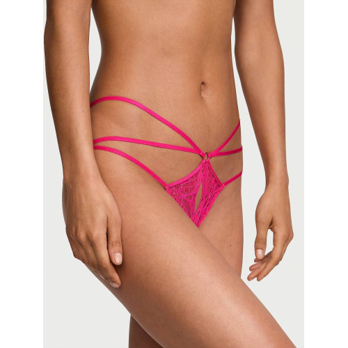 Трусики Victoria's Secret Very Sexy Strappy Lace Crotchless Thong Panty