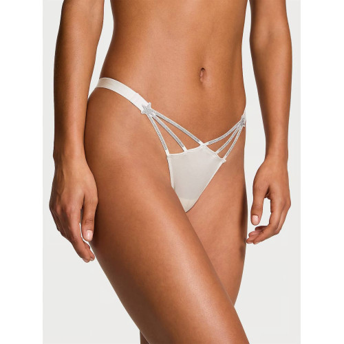 Трусики Victoria’s Secret Starstruck Shine High-Leg Thong Panty Grey