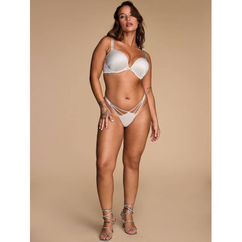 Трусики Victoria’s Secret Starstruck Shine High-Leg Thong Panty Grey