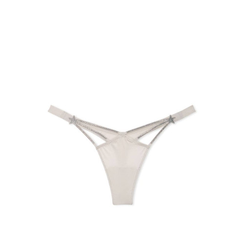 Трусики Victoria’s Secret Starstruck Shine High-Leg Thong Panty Grey