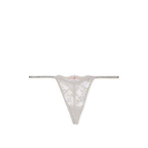 Трусики Victoria's Secret Silver Pearl Grey String Twinkle Strap Knickers Трусики Victoria's Secret Silver Pearl Grey String Twinkle Strap Knickers