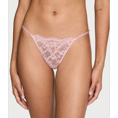 Трусики Victoria's Secret Silver Pearl String Twinkle Strap Knickers