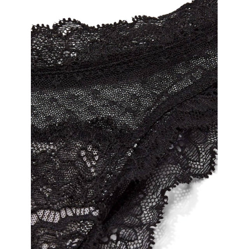 Трусики Victoria’s Secret Smooth Lace Mini String Bikini Panty Black