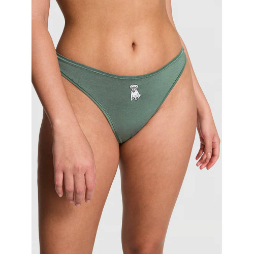 Трусики Victoria’s Secret PINK Cotton High-Leg Thong Panty