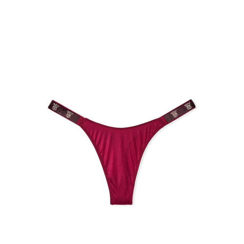 Трусики Victoria’s Secret Shine Strap Thong Panty Campari Red