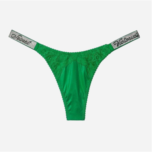 Трусики Victoria’s Secret Very Sexy Shine Strap Thong Panty Verdant Green