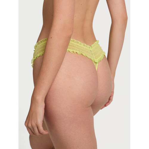 Трусики Victoria’s Secret THE LACIE Smocked Mesh Thong Panty