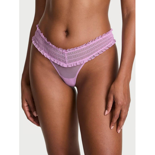 Трусики Victoria’s Secret THE LACIE Smocked Mesh Thong Panty