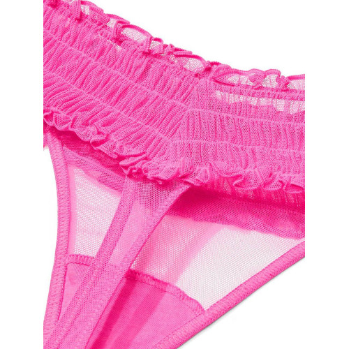 Трусики Victoria’s Secret THE LACIE Smocked Mesh Thong Panty