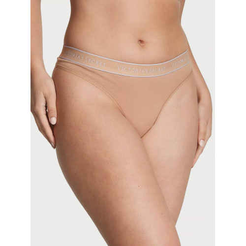 Трусики Victoria’s Secret Logo Cotton Thong Panty
