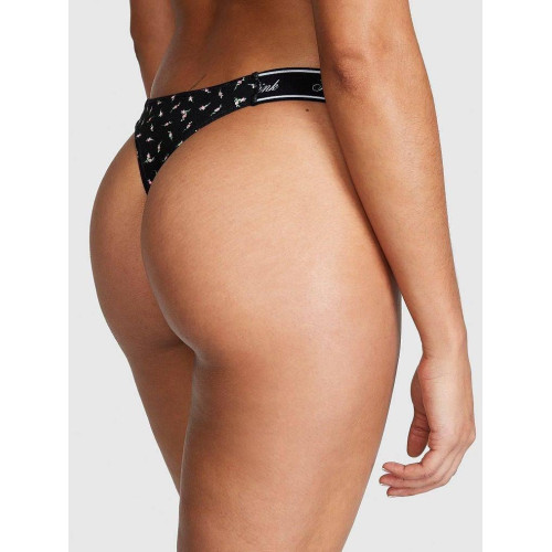 Трусики Victoria Secret PINK Logo Cotton Scoop Thong