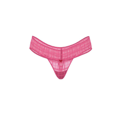 Трусики Victoria’s Secret The Lacie Plaid Lace Thong Panty