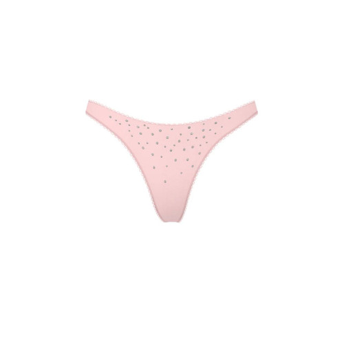 Трусики Victoria’s Secret Stretch Cotton Sparkle High-Leg Scoop Thong Panty 