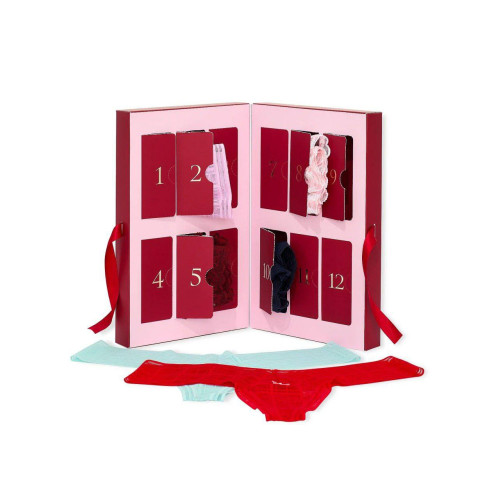 Адвент-календар трусиків Victoria’s Secret 12 Days of Holiday Lacie Thong Panties