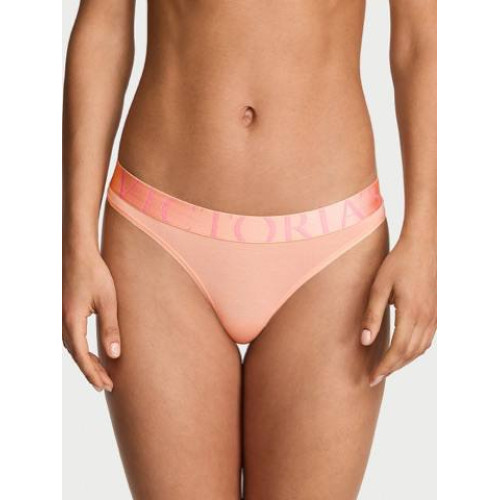 Трусики Victoria’s Secret Cotton Exploded Logo Thong Panty