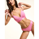 Трусики Victoria’s Secret Cotton Exploded Logo Thong Panty Pink Sugar