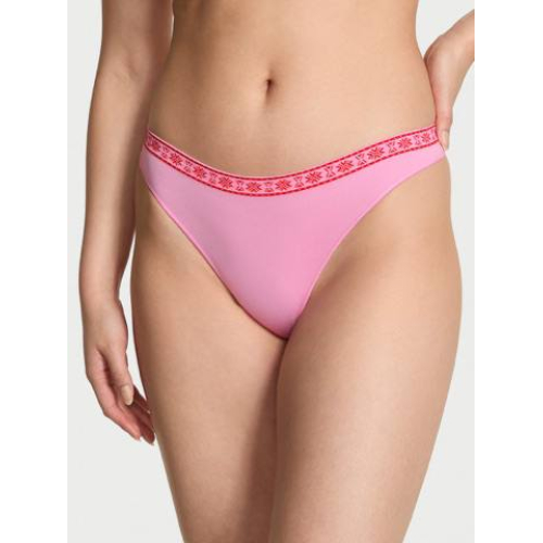 Трусики Pink Seamless Thong Panty Pink Lollipop Fair Isle