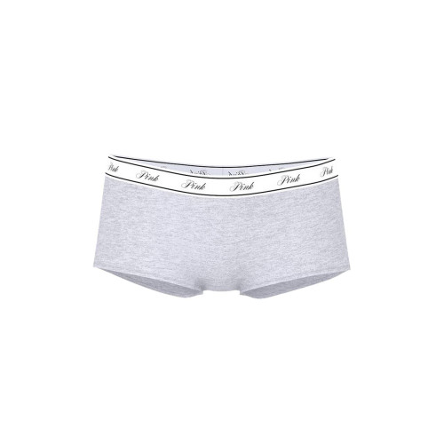 Трусики Victoria’s Secret PINK Logo Cotton Boyshorts Panty Grey