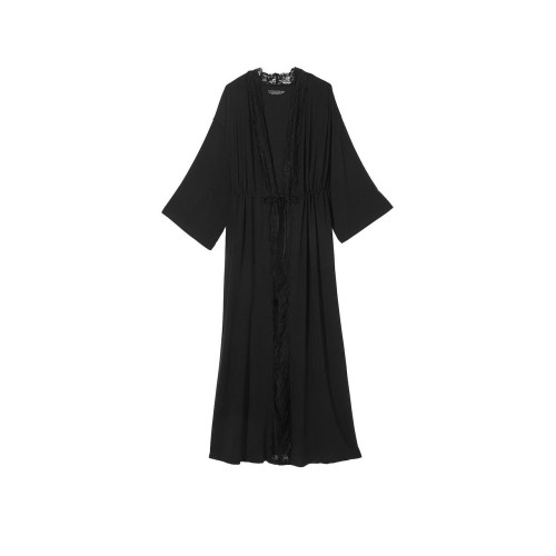 Халат Victoria’s Secret Modal & Lace Trim High-Slit Maxi Robe