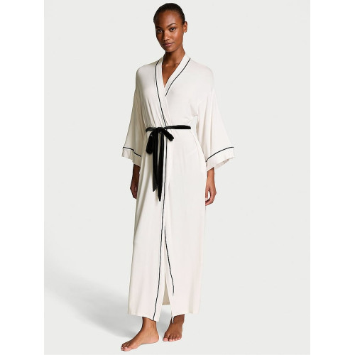 Халат з модалу Victoria's Secret Modal Soft Velvet-Trim Maxi Robe