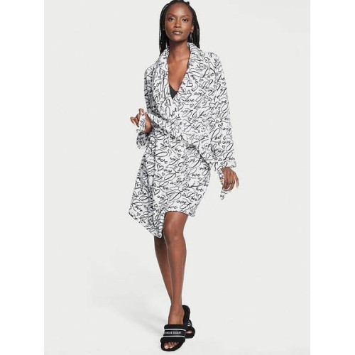 Халат Victoria's Secret Short Cozy Robe Coconut Hearts