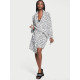 Халат Victoria's Secret Short Cozy Robe Coconut Hearts