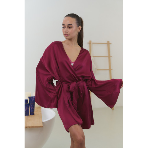 Сатиновий халат Victoria’s Secret Satin Short Robe
