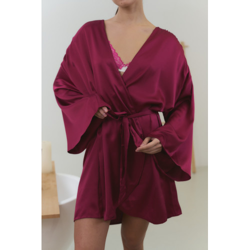 Сатиновий халат Victoria’s Secret Satin Short Robe