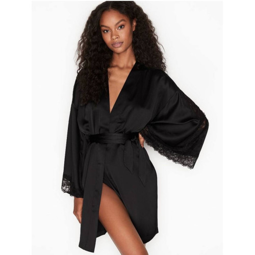  Сатиновий Халат Victoria's Secret Lace Inset Robe