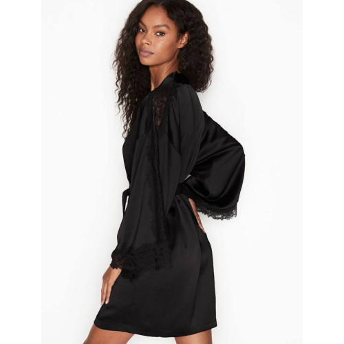  Сатиновий Халат Victoria's Secret Lace Inset Robe