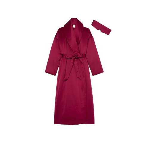 Халат та Маска для сну Victoria's Secret Dream Satin Duvet Robe & Eye Mask Set
