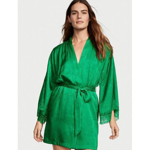 Сатиновий Халат Victoria's Secret Lace Inset Robe Сатиновий Халат Victoria's Secret Lace Inset Robe