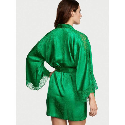 Сатиновий Халат Victoria's Secret Lace Inset Robe Сатиновий Халат Victoria's Secret Lace Inset Robe