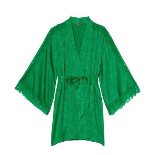 Сатиновий Халат Victoria's Secret Lace Inset Robe Сатиновий Халат Victoria's Secret Lace Inset Robe