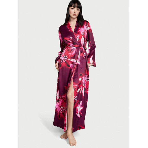  Сатиновий Халат Victoria's Secret Satin Flounce Robe 