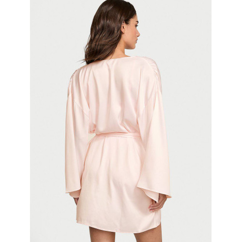 Сатиновий халат Victoria's Secret Short Peony Satin Robe