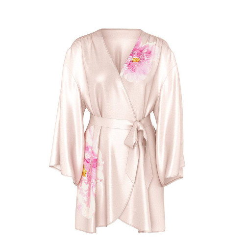 Сатиновий халат Victoria's Secret Short Peony Satin Robe