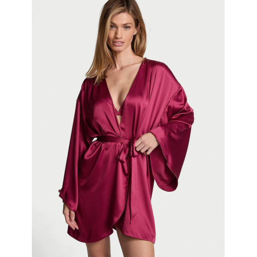 Сатиновий халат Victoria’s Secret Satin Short Robe