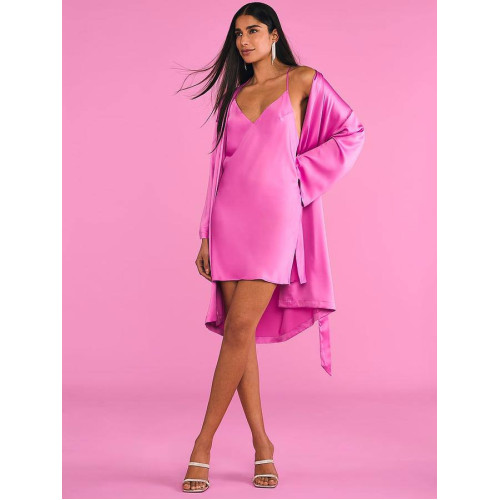 Сатиновий Халат Victoria’s Secret Satin Midi Robe Сатиновий Халат Victoria’s Secret Satin Midi Robe