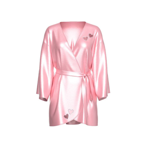 Сатиновий Халат Victoria’s Secret Dream Angels Twinkle Heart Satin Short Robe