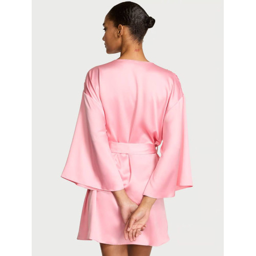 Сатиновий Халат Victoria’s Secret Dream Angels Twinkle Heart Satin Short Robe