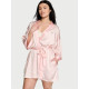 Сатиновий Халат Victoria’s Secret Iconic Pink Stripe Robe Iconic Stripe