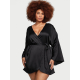 Халат Victoria’s Secret Very Sexy Black Satin Short Robe